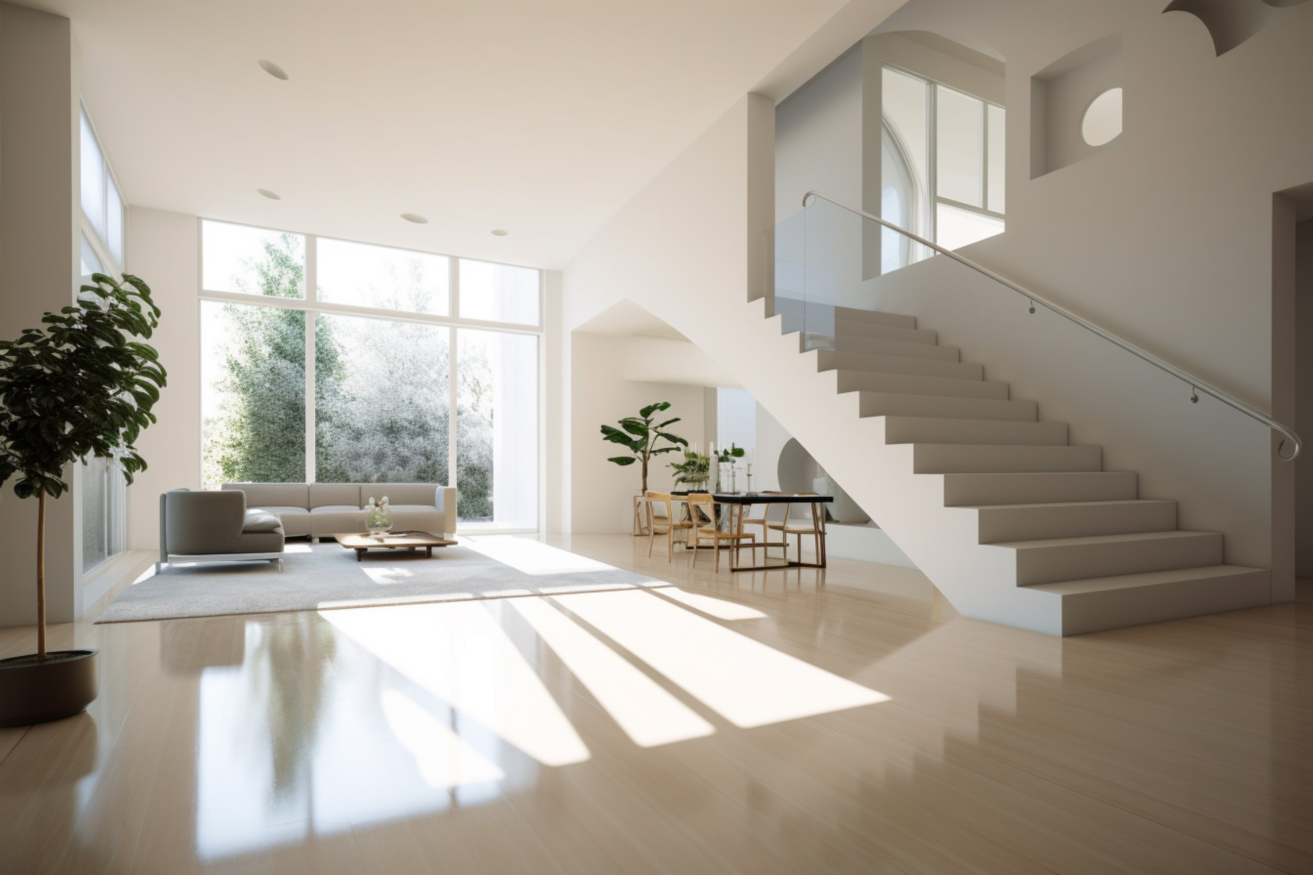 Bannière design représentant une maison nettoyé et propre